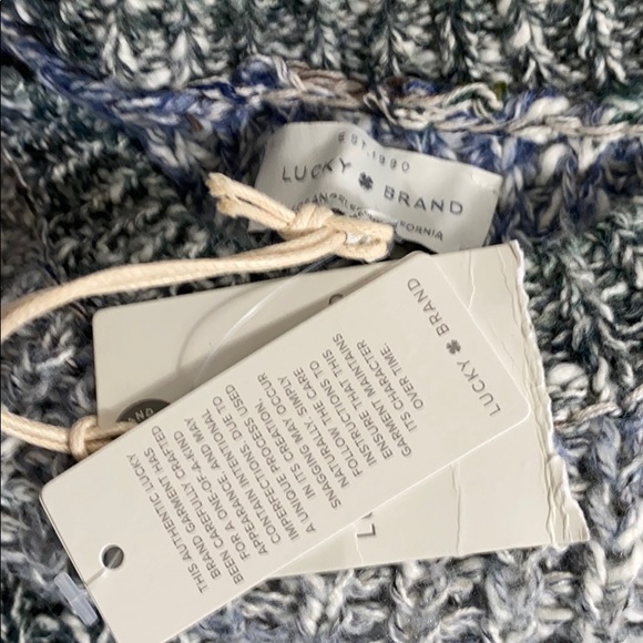 NWT: LUCKY BRAND CABLE KNIT PULLOVER - Picture 4 of 7